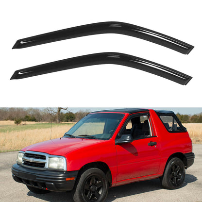 Window Visors Rain Guards for 2015-2026 Ford F150 SuperCrew & 2017-2026 F-150 Raptor F250 F350 F450 F550 Super Duty Crew Cab, Out-Channel Window Vent Deflectors Visors Shades Protectors