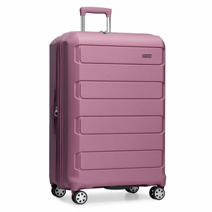 Traveler's Choice Pagosa Hardshell Expandable Luggage with Spinner Wheels, Slate Blue, 3-Piece Set (22/27/30)
