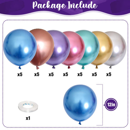 Pastellrosa und lilafarbene Ballons, 12-Zoll-Metallic-Lila-Flieder-Pink-Konfetti-Ballon-Set für Mädchen, Frauen, Kpop, Schmetterling-Geburtstag, Babyparty, Brautparty, Hochzeit, Prinzessin, Disco, Musikparty-Dekorationen