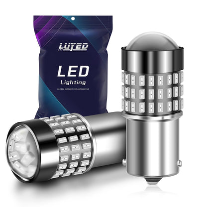 LUYED 3157 LED Bulbs Reverse Light Xenon White 1800 Lumens Super Bright 78 SMD 3056 3156 3057 4157 LED Bulbs,Used for Back Up Reverse Lights,Brake Lights,Tail Lights,Turn Signal Lights,Pack of 2