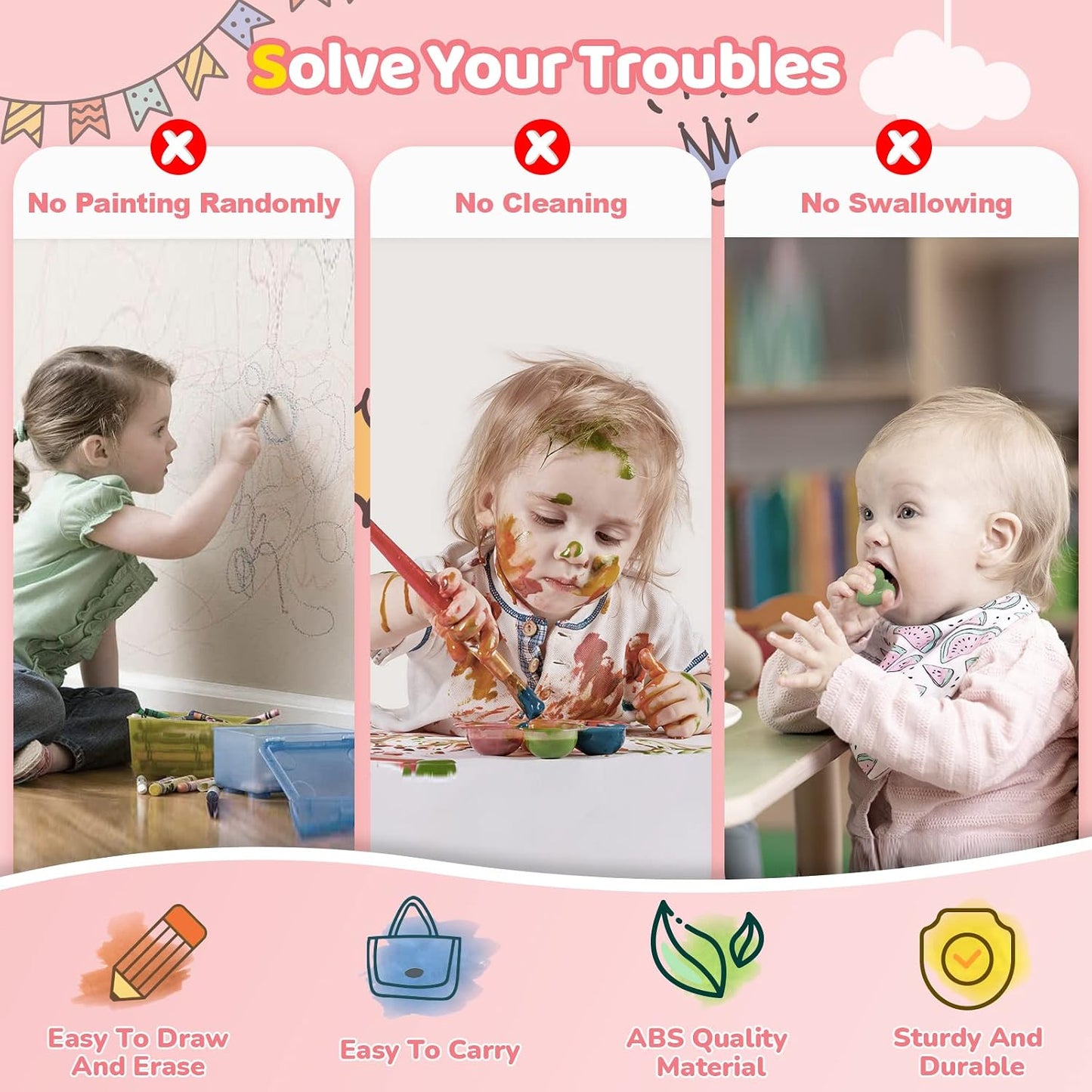 Kikidex Magnetic Drawing Board: A Mess-Free Creative Outlet for Toddlers