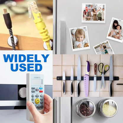 TRYMAG Klein 10x3mm 50 Stück Seltenerdmagnete, 50 Stück Winzige Runde Kühlschrankmagnete für Whiteboard, Kühlschrank, DIY, Küche, Büro