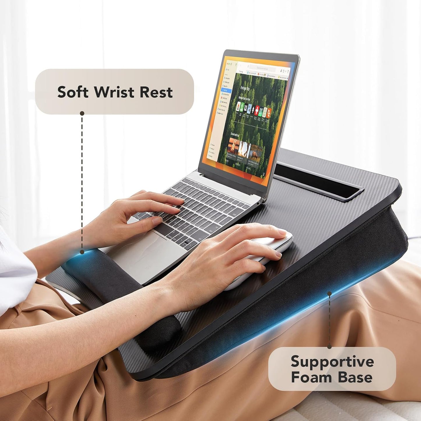 HUANUO Laptop Lap Desk - A Game Changer for Your Home Office