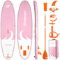 FBSPORT 11' Premium Stand Up Paddle Board, Yoga Board with SUP Accessories & Carry Bag | Wide Stance, Surf Control, Non-Slip Deck, Leash, Paddle and Pump for Youth & Adult