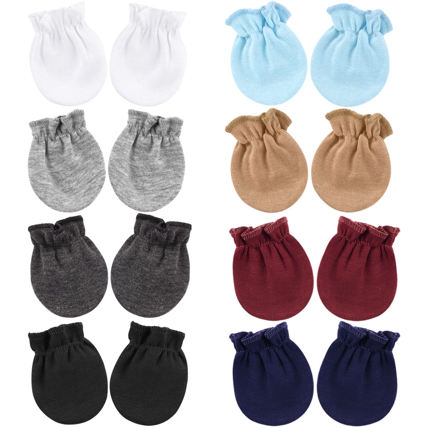 8 Pairs: White, Light Gray, Gray, Black, Navy Blue, Wine Red, Blue, Camel