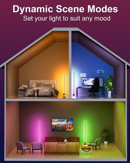 Keepsmile Smart RGB LED Corner Floor Lamp Review: Ambiance Redefined