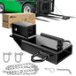 Nilight Anti-Theft Shackle Hitch Receiver 2Inch 45000 LBs Breaking Strength 3/4" Anti-Theft D Ring Shackle 5/8" Trailer Hitch Lock Pin Heavy Duty Solid Towing Kit for Trucks Off Road (Black)