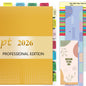 Index Tabs for CPT, AAPC Version ICD-10-CM, HCPCS Level II & ICD-10-PCS 2026, 4 Set Bundles Set (Book not Included), Color-Coded with Code Ranges, Laminated & Waterproof & Repositionable