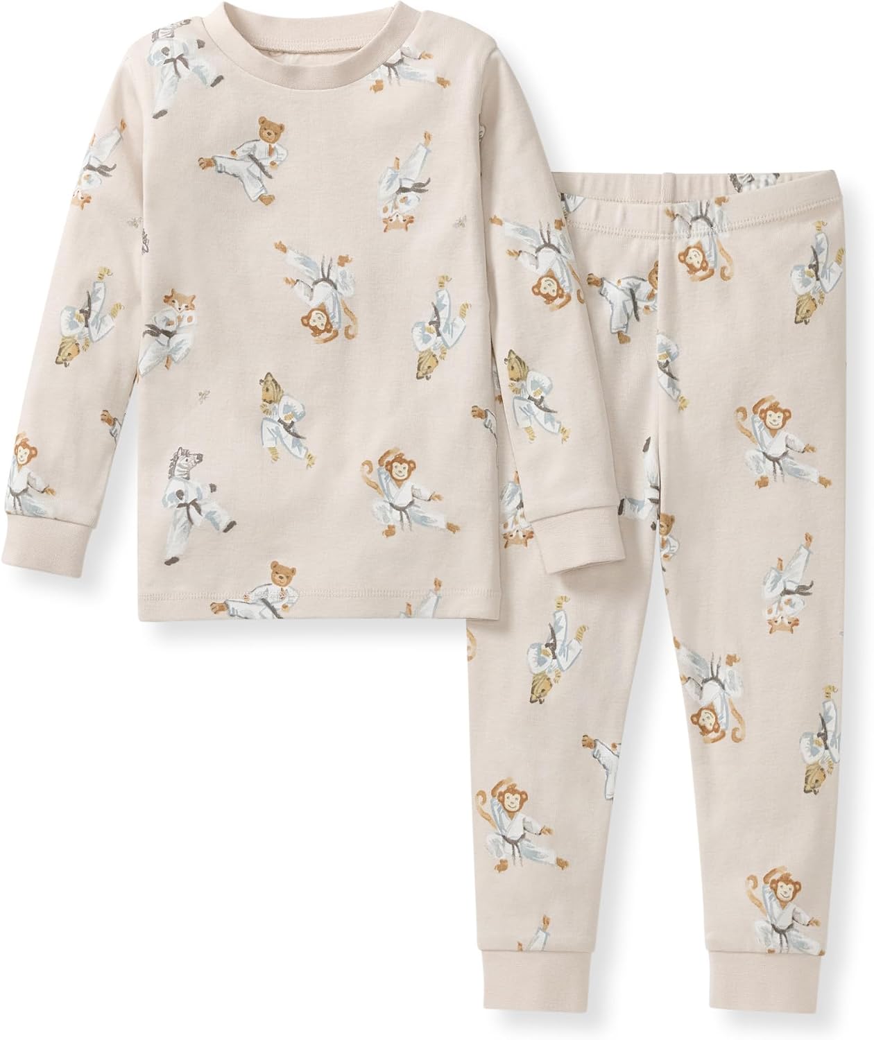 Burt's Bees Baby Organic Cotton Pajamas for Boys, 100% Cotton Pajama Set for Toddlers and Kids, Soft and Stretchable Fabric