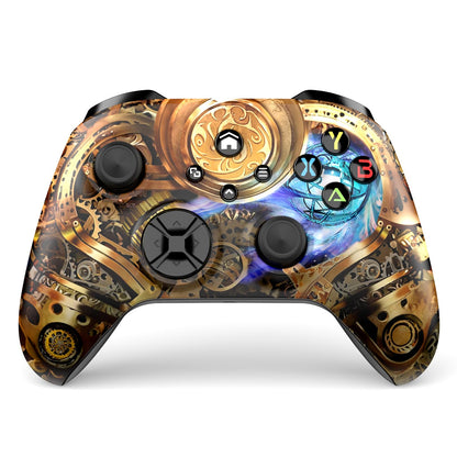 Dinosoo Wireless Controller for Xbox Series X|S, Xbox One & PC, Bluetooth, 4 Vibration Motors, Turbo, Macro, 3.5mm Headphone Jack Steampunk - Upgrading with a PC Before Connecting to X-Box