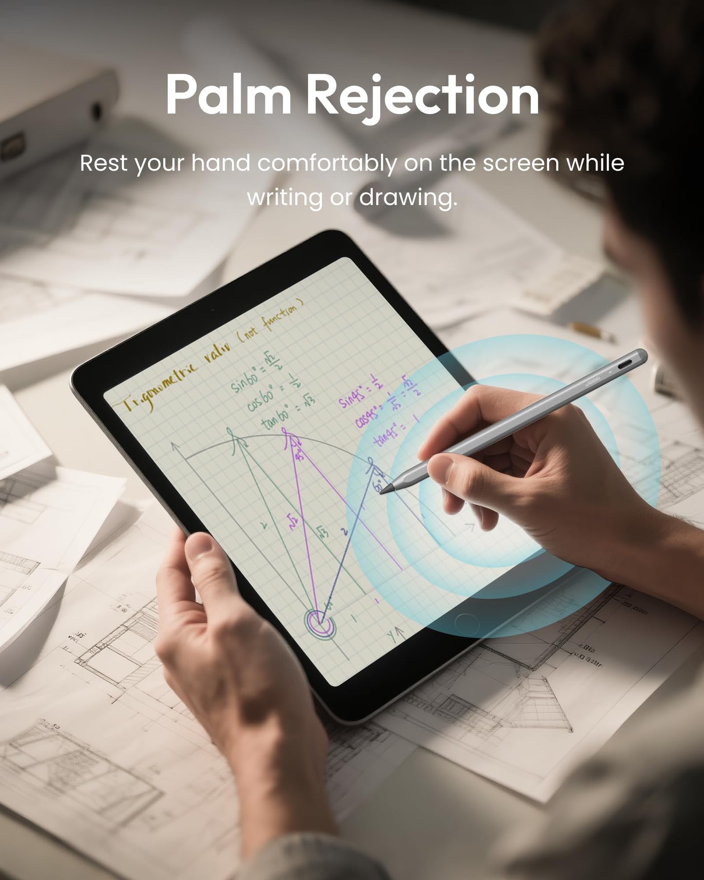 Metapen A8 iPad-Bleistift für Apple iPad 2018-2025, 4 Min. Schnellladung, magnetischer Stylus-Stift für iPad 11/10/9/8/7/6. Generation, iPad-Zubehör für Pro 12.9/11/13-Zoll M4, Air 3/4/5/M2/M3, Mini 5/6. Generation