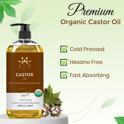 AVD Organics Rosmarinöl für Haarwachstum & Kopfhaut | Mit Biotin angereichert | Haarstärkend, pflegend und voluminös | Mit Jojoba- & Rizinusöl angereichert | GVO-frei 120ml