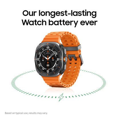 Samsung Galaxy Watch Ultra (2025) 47mm LTE Smartwatch, Titanium Casing, Advanced Sleep Coaching, Running Coach, Energy Score, Heart Rate Tracking, GPS, Titanium Silver [US Version, 2 Yr Warranty]