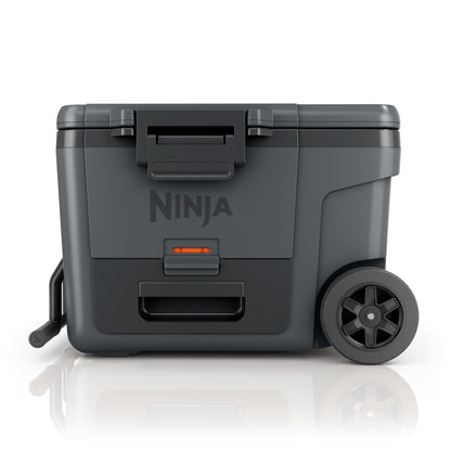 Ninja FrostVault 45QT Cooler with Wheels | Insulated with Temp Dry Storage Drawer | Keeps Ice Cold for Days | for The Beach, Camping, Picnics & More | Halocline Green | FB245TL