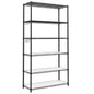 SONGMICS Storage Shelf, Small Metal Wire Shelving Unit, Adjustable Shelves, for Small Spaces, Garage, Bedroom, Living Room, Kitchen, Pantry, 5 Tier, 11.8 x 11.8 x 47.6 Inches, Ink Black ULGR123BH01