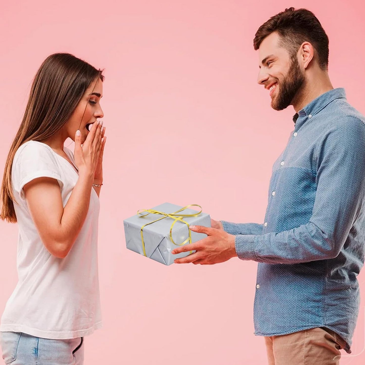 100 Blatt Seidenpapier Salbeigrün 35x50cm Geschenkpapier Seidenpapier Großpackung für DIY-Projekte Geschenktüten Geschenkverpackungen Hochzeiten Valentinstag Ostern Weihnachten und Geburtstagsfeiern Basteln