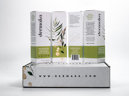 Dermaka Arnica Skin Care Cream (4 oz) – Moisturizing Botanical Cream with Arnica Montana, Bromelain, Vitamin A & E – Gentle Hydrating Cream for Face & Body, Sensitive Skin Friendly