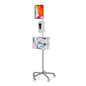 Medical Mobile Stand – CTA Medical Mobile Floor Stand for iPad 7/8/9 Gen 10.2”, 12.9” iPad Pro, 11” iPad Pro, iPad mini, iPad Air 4, Surface Pro X, and Other 7-13" Tablet - White