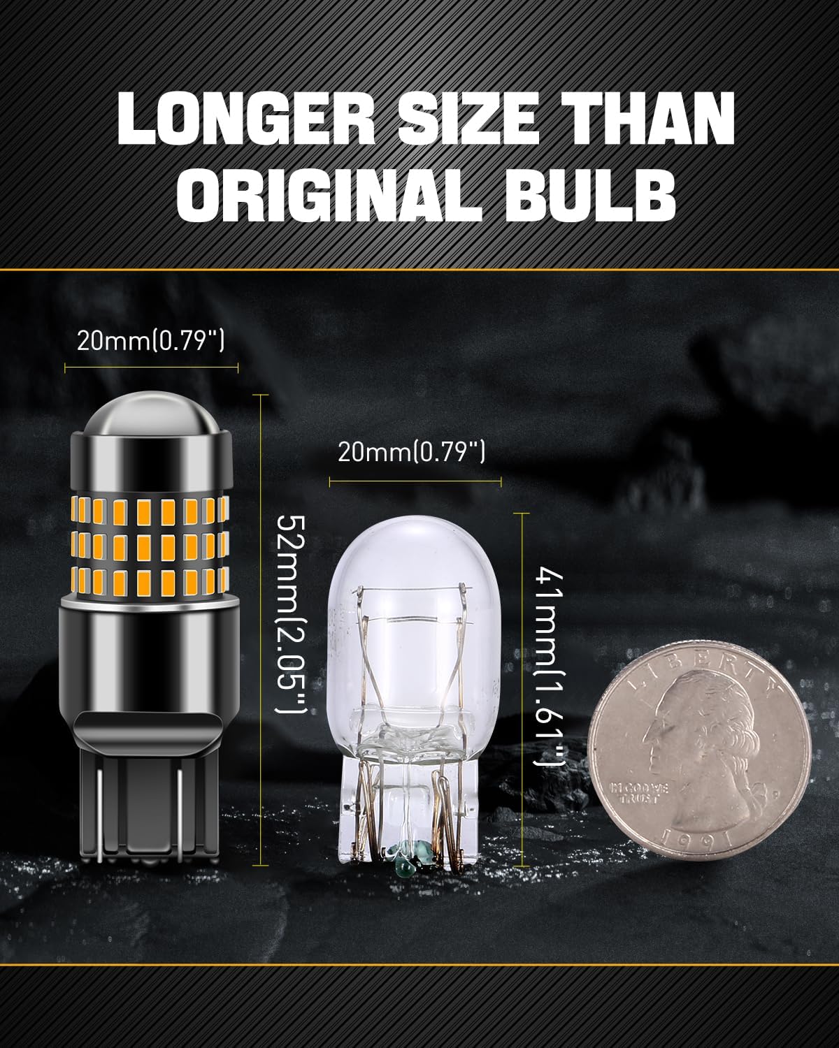 LUYED 3157 LED-Birnen Rückfahrlicht Xenon-Weiß 1800 Lumen Super Hell 78 SMD 3056 3156 3057 4157 LED-Birnen, Verwendet für Rückfahrlichter, Bremslichter, Rücklichter, Blinker, 2er-Pack