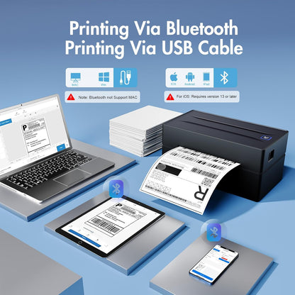 Streamline Your Shipping with the Nulltonex Bluetooth Thermal Label Printer