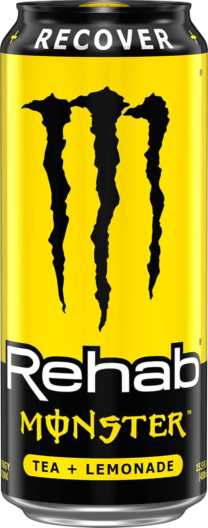 Monster Rehab Tea + Lemonade + Energy: A Refreshing Twist on Energy Drinks