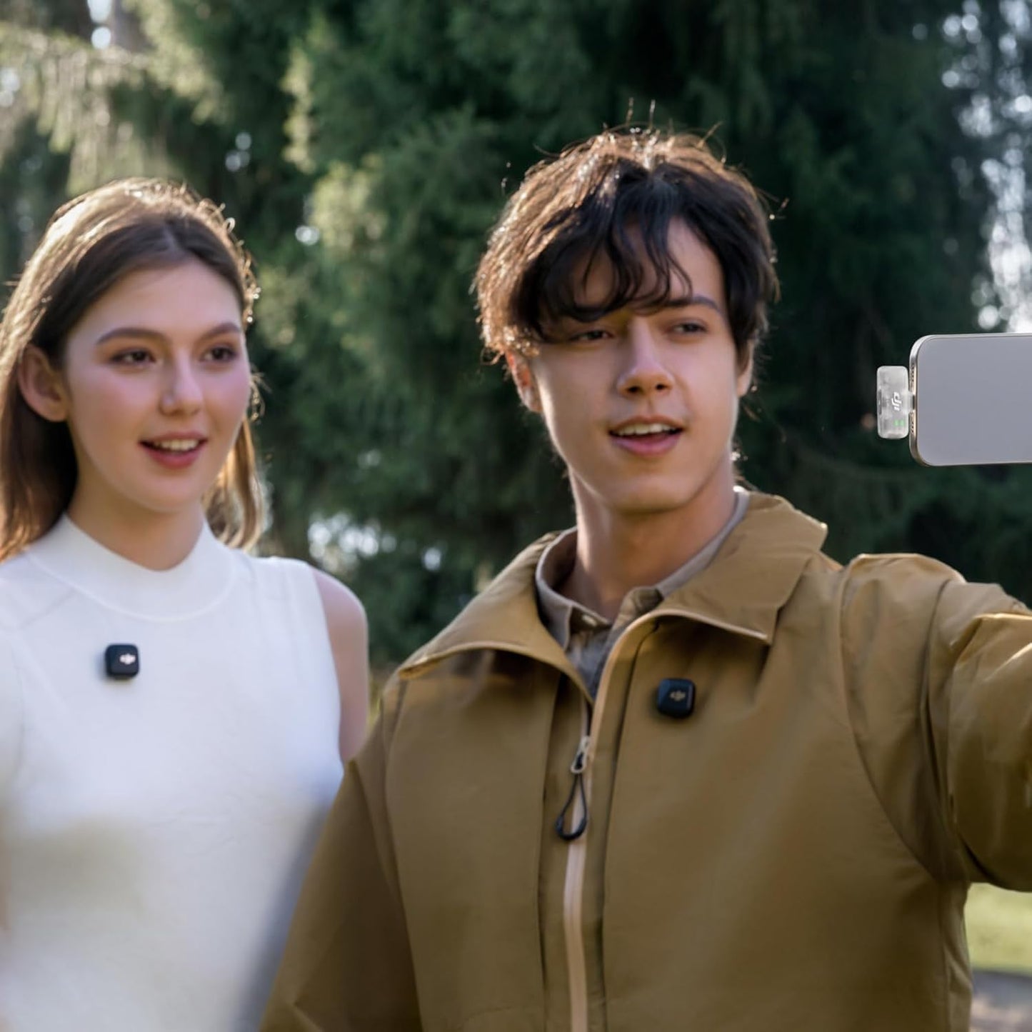 DJI Mic Mini (2 TX + 1 Mobile RX), Funkmikrofon für iPhone/Android, Plug & Play, kompakt & leicht, Modellübergreifende Kopplung, Premium-Audio, stabile Übertragung, Geräuschunterdrückung