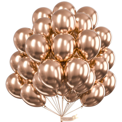 PartyWoo Gold Balloons 50pcs 12 Inch Gold Latex Helium Balloons for Birthday Wedding Anniversary Baby Shower Graduation Bachelorette Retirement Engagement Tea Casino Disco Party Decorations Gold-G101