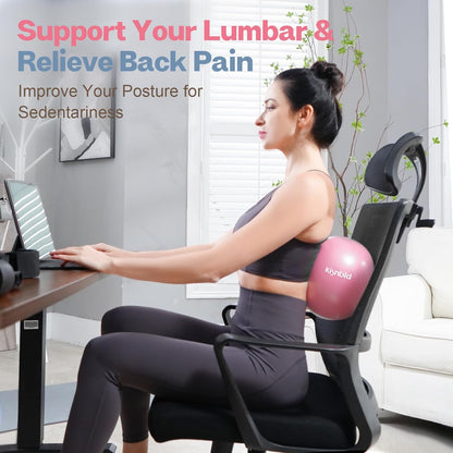 kisnbld Kleiner Gymnastikball, 9 Zoll Mini Pilates Ball, Anti-Burst und Rutschfester Mini Yoga Ball für Stabilität, Fitness, Physiotherapie, Dehnung und Rumpfkrafttraining zu Hause, im Fitnessstudio und Büro