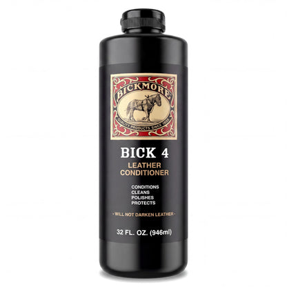Bickmore Bick 4 Leather Conditioner 8 oz - Cleaner & Conditioner - Restore Polish & Protect All Smooth Finished Leathers