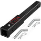 TYT Adjustable Truck Trailer Hitch for 2 inch Receiver, 6" Drop/Rise Tow Hitch with Dual Balls (2" & 2-5/16"), Compatible with Heavy-Duty Trailer Systems up to 20,000 lbs, Includes Hitch Tightener