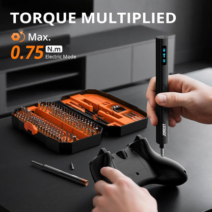 JOREST 40Pcs Small Precision Screwdriver Set, Mini Tool Kit with Torx T5 T6 T8 T9, Triwing Y00, Star Pentalobe, Repair for Ring Doorbell, Laptop, PC, Switch, PS5, Xbox, MacBook, iPhone, Watch, Glasses