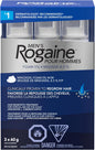 Rogaine Men's Hair Regrowth Treatment with 5% Minoxidil Foam - Clinically Tested for Male Pattern Baldness - 3-Month Supply, Quick-Dry Formula, 3x 60g Canisters