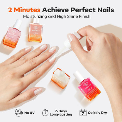 Modelones Nagelprimer, 2PCS Professioneller Naturnagel Prep Dehydrate & Bond Primer, Überlegene Haftung für Gel-Nagellack 15ml