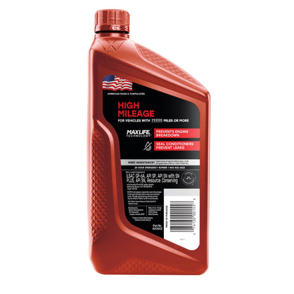 Valvoline MaxLife High Mileage 5W-30 Synthetic Blend Motor Oil 5 Quart