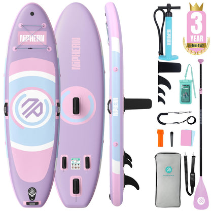 Niphean（Ultra-Light） Inflatable Paddle Board with StabilTrac Fin and Durable SUP Accessories, 10' Stand Up Paddle Boards for Adults & Youth, Versatile Yoga Paddle Board, Gift Ideas