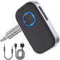WOCBUY Bluetooth Car Adapter, WOCBUY 3.5mm AUX Bluetooth Receiver for Music Streaming, Wireless Music Audio Adapter with Built-in Mic, Home Stereo, Speakers (Handsfree Car Kits, 16H Playtime)