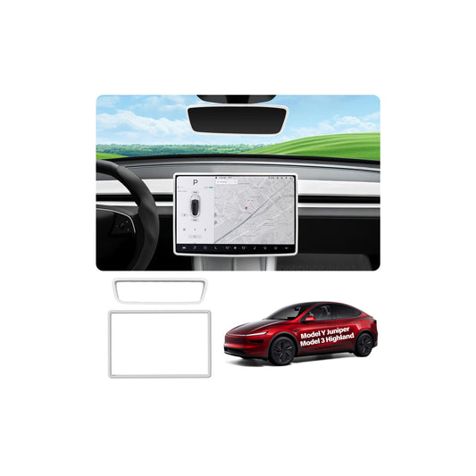 White Model Y Juniper & Model 3 Highland