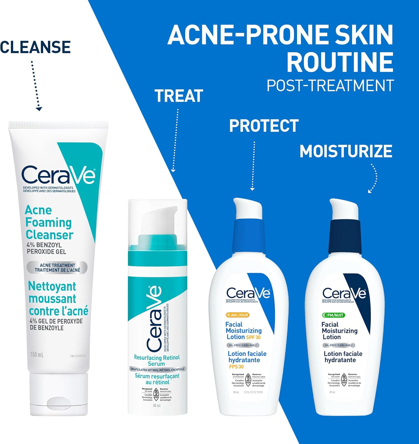 CeraVe 4% Benzoylperoxid Aknebehandlung Schäumendes Reinigungsgel für Gesicht & Körper, mit Hyaluronsäure und Niacinamid. Hilft, Akne-Pickel zu klären und Ausbrüchen vorzubeugen. Sanftes Gel, Parfümfrei, 150ml