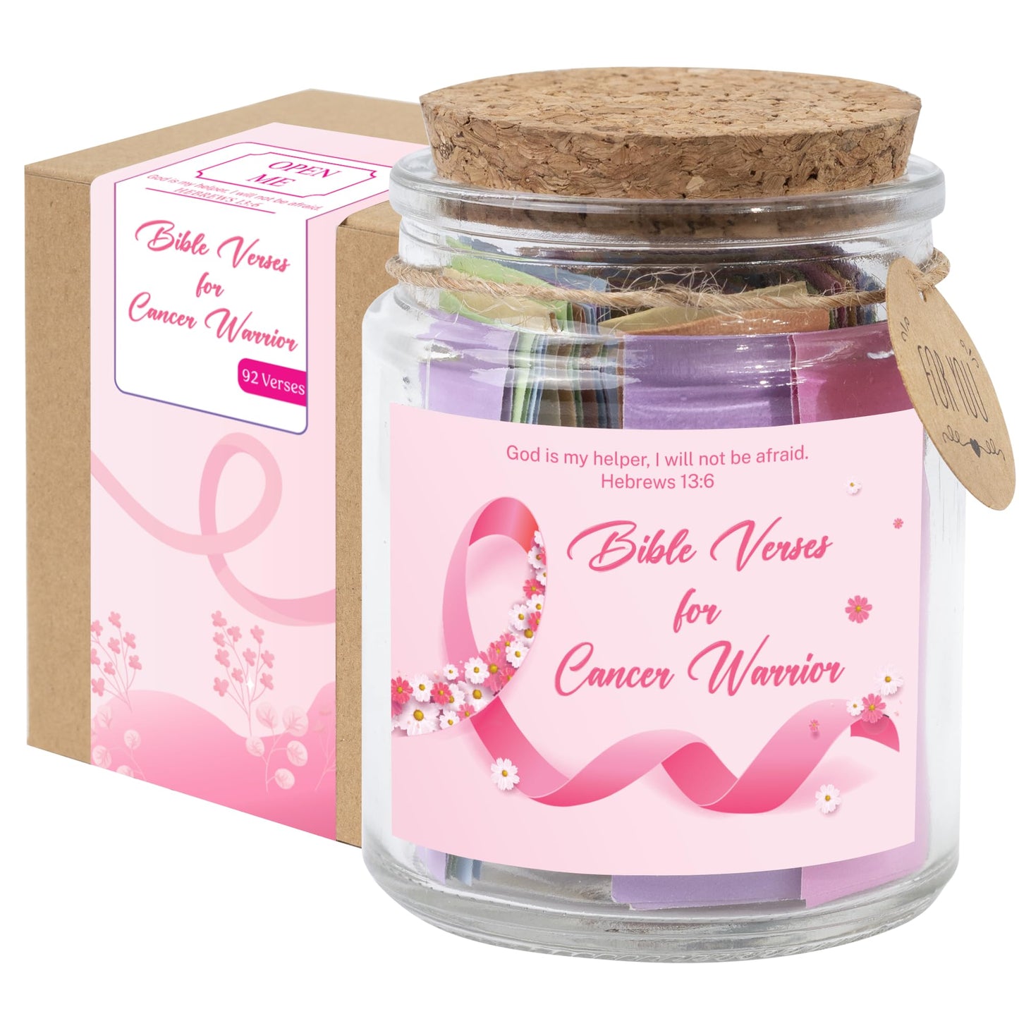 Read This When Bible Verses Jar – Birthday Gifts for Women, Christian Gifts for Women, Graduations Gift for Her, Fathers Day Gift