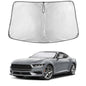 EcoNour Car Windshield Sunshade | Blocks 99% Heat & Keeps Interior Cool | Universal Fits Cars, SUVs, Trucks | Automotive Sun Screen, Visor & Car Accessories for Summer | Medium (64x32 Inches)