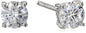 Amazon Essentials Yellow Gold Plated, Platinum or Rose Gold Plated Sterling Silver Infinite Elements Cubic Zirconia Stud Earrings | White, Blue, Green, or Pink Cubic Zirconia