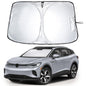 EcoNour Car Windshield Sunshade | Blocks 99% Heat & Keeps Interior Cool | Universal Fits Cars, SUVs, Trucks | Automotive Sun Screen, Visor & Car Accessories for Summer | Medium (64x32 Inches)