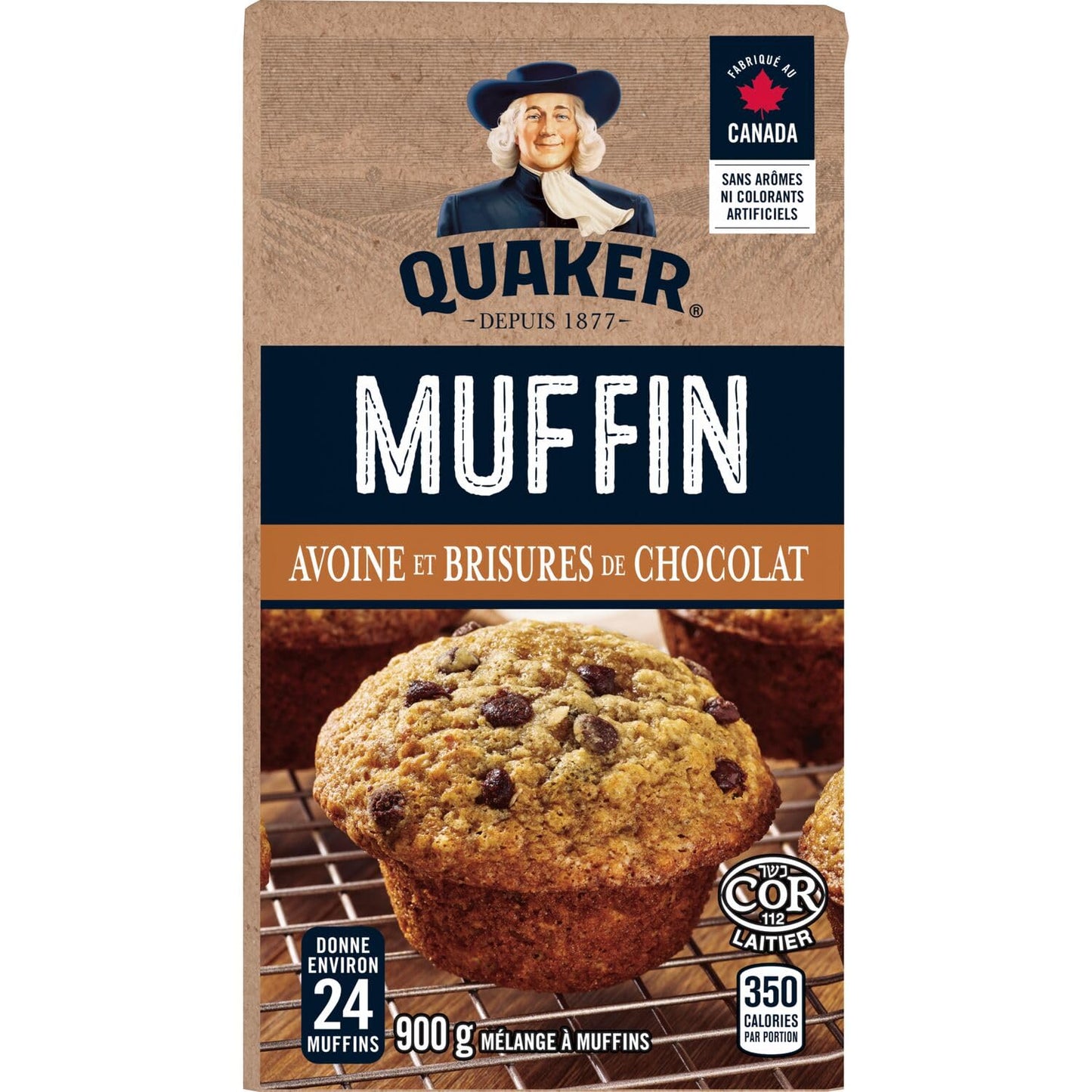 Mezcla para Muffins Quaker Avena con Chispas de Chocolate, 900g/31.7 oz