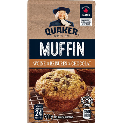Mezcla para Muffins Quaker Avena con Chispas de Chocolate, 900g/31.7 oz