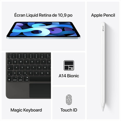 Apple 2020 iPad Air (10.9-inch, Wi-Fi, 64GB) - Sky Blue (Renewed)