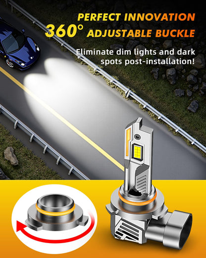 Termitor 2026 Upgraded H13/9008 Light Bulbs, 100,000LM 15X Ultra-Bright, 6500K Pure White 9008/H13 Fog Light Off-Road Conversion Kits, Easy Plug-N-Play Installation, IP68 Waterproof, Pack of 2
