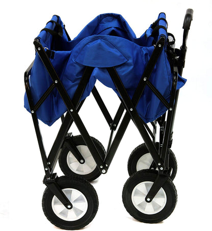 Mac Sports Collapsible Folding Outdoor Utility Wagon, Black