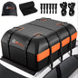 Car Rooftop Cargo Carrier Bag, 21 Cubic Feet 100% Waterproof Heavy Duty 840D Car Roof Bag for All Vehicle with/Without Racks - Anti-Slip Mat, 6 Door Hooks, Storage Bags, 2 Extra Straps, Luggage Lock