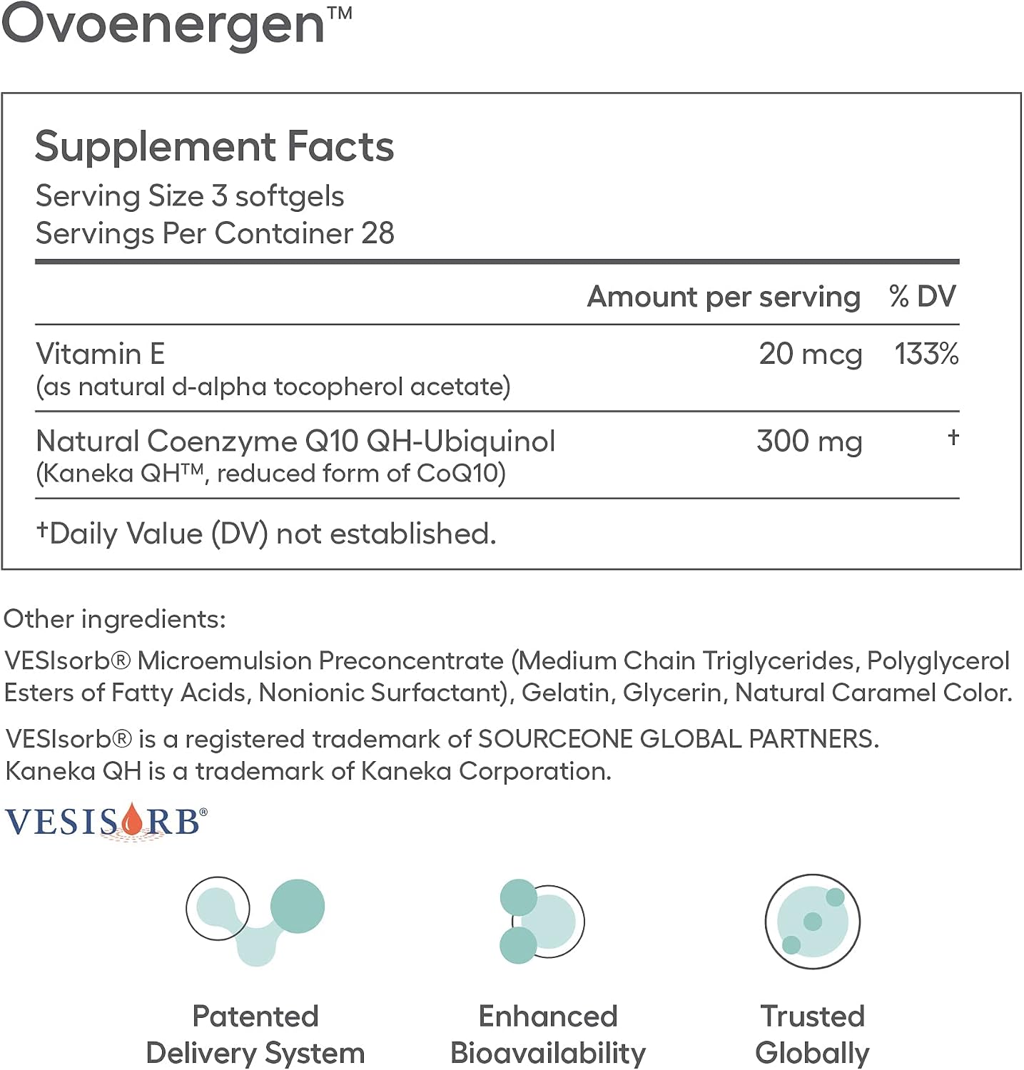Ovaterra Advanced Prenatal & OvoEnergen CoQ10 Bundle to Support Women Reproductive Health and Egg Health 168 Capsules & 84-100mg Softgel Capsules - 28 Day Supply