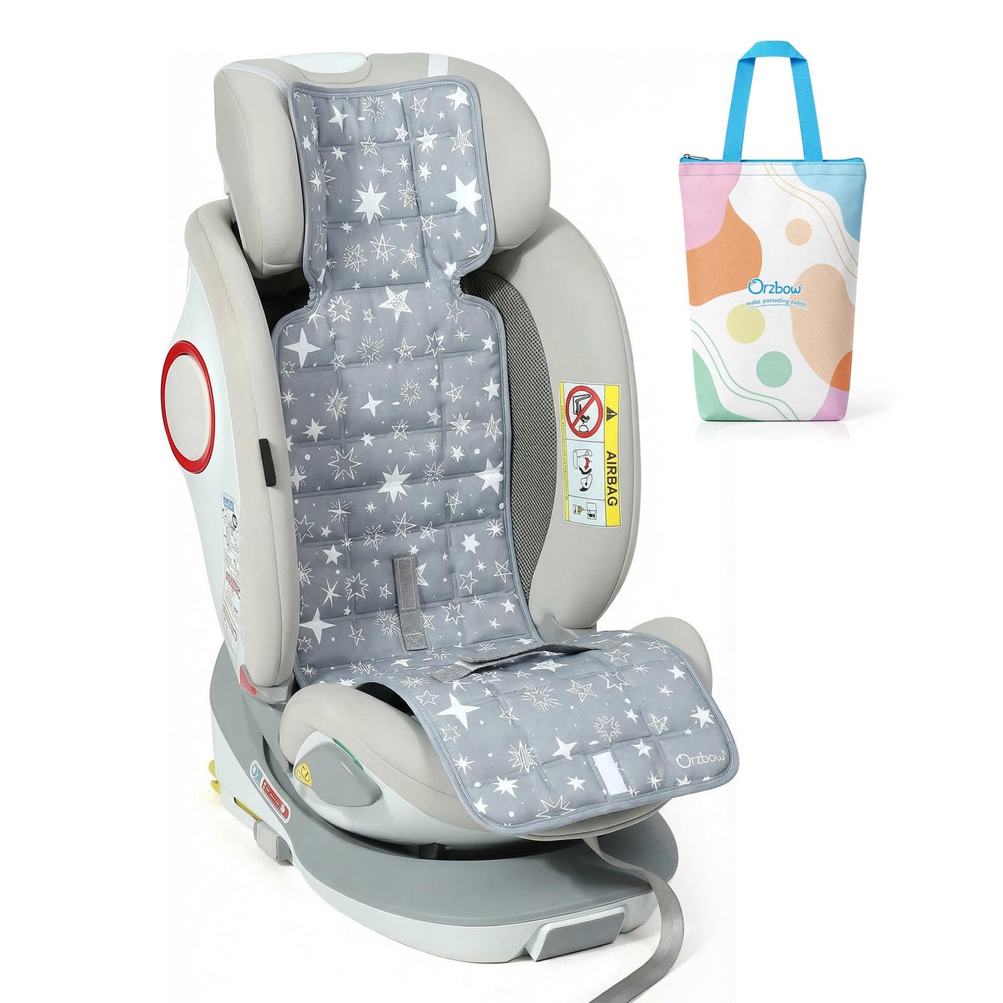 Orzbow Car Seat Cooling Pad with Insulated Bag, Carseat Cooler Pad for Babies Toddler Kids Infant, Portable Baby Cooling Pad for Hot Summer to Keep Comfortable, Blue
